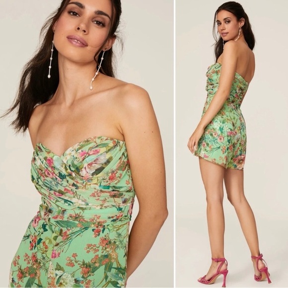 Jay Godfrey Lydia Floral Print Romper - Picture 2 of 10